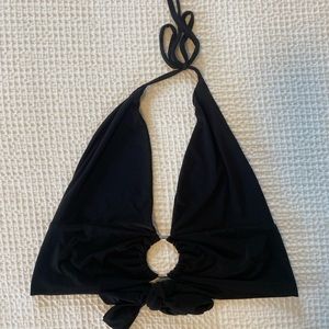 Nasty Gal Black Halter Tank